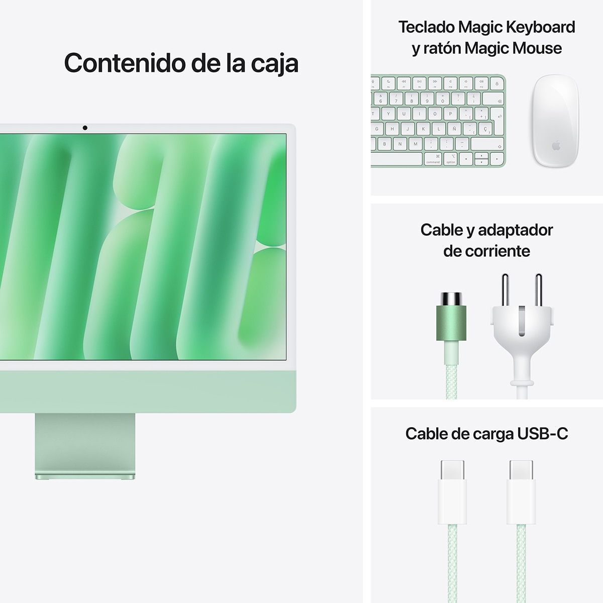 Apple iMac 24 (2024), M4, 16GB, 256 SSD, GPU 8 Núcleos, Retina 4,5K 24", MacOS Verde-9