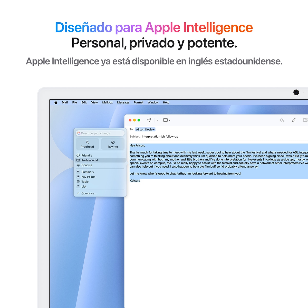 Apple iMac 24 (2024), M4, 16GB, 256 SSD, GPU 8 Núcleos, Retina 4,5K 24", MacOS Azul-5