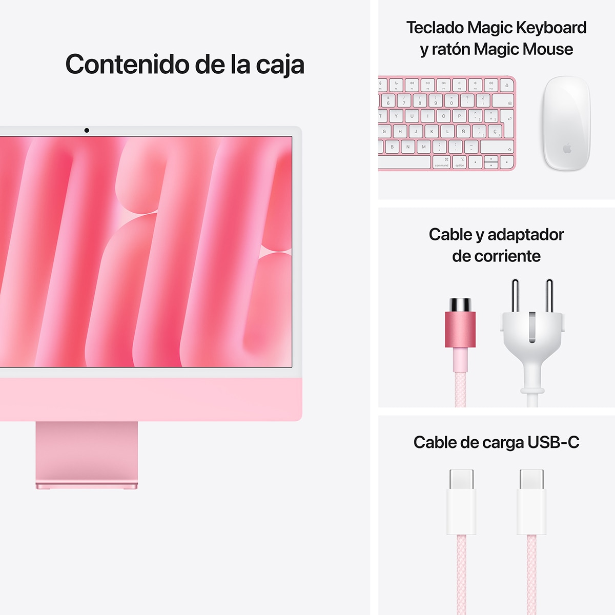 Imagen 9 de Apple iMac 24 (2024), M4, 16GB, 256 SSD, GPU 8 Núcleos, Retina 4,5K 24", MacOS - Rosa Rosa