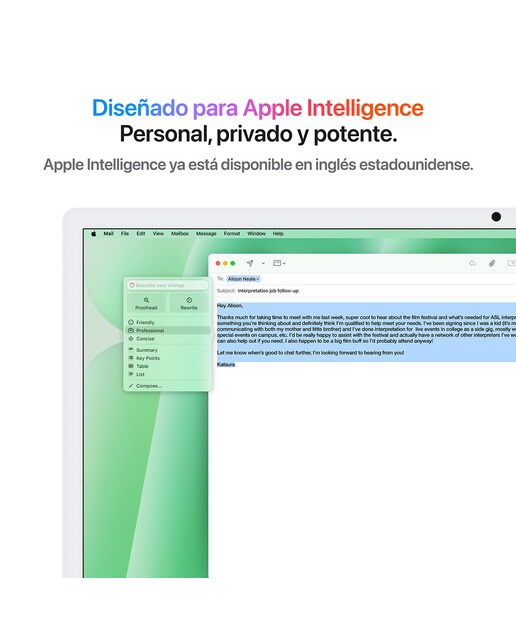 Apple iMac 24 (2024), M4, 16GB, 512 GB SSD, GPU 10 Núcleos Retina 4,5K 24", MacOS - Verde Verde-5