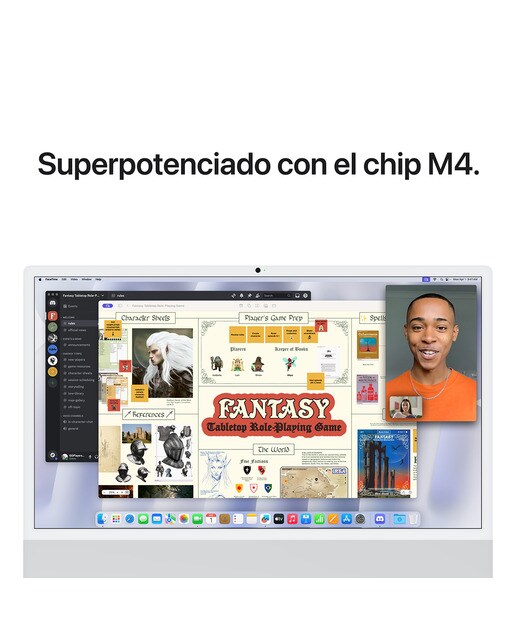 Apple iMac 24 (2024), M4, 24GB, 512GB, GPU 10 Núcleos, Retina 4,5K 24", MacOS Plata-6