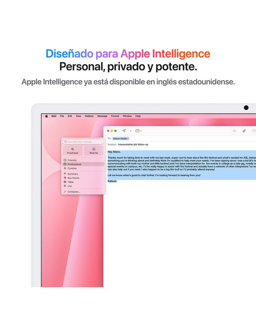 Apple iMac 24 (2024), M4, 24GB, 512GB, GPU 10 Núcleos, Retina 4,5K 24", MacOS - Rosa Rosa-5