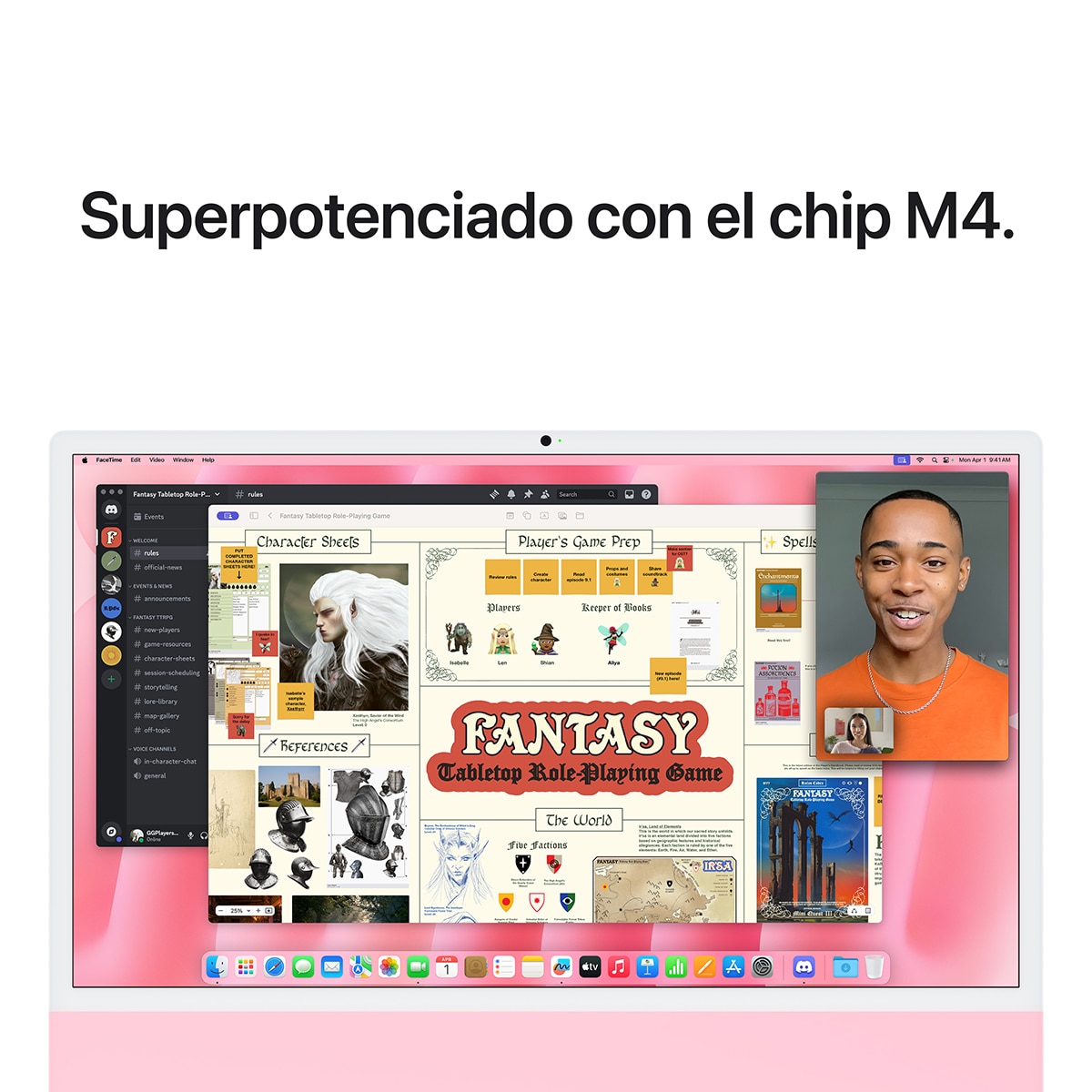 Apple iMac 24 (2024), M4, 24GB, 512GB, GPU 10 Núcleos, Retina 4,5K 24", MacOS - Rosa Rosa-6