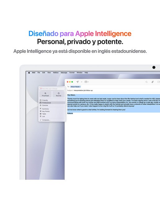 Imagen 5 de Apple iMac 24 (2024), M4, 16GB, 256GB SSD, GPU 10 Núcleos, Retina 4,5K Vidrio Nano Texturizado 24", MacOS - Plata Plata