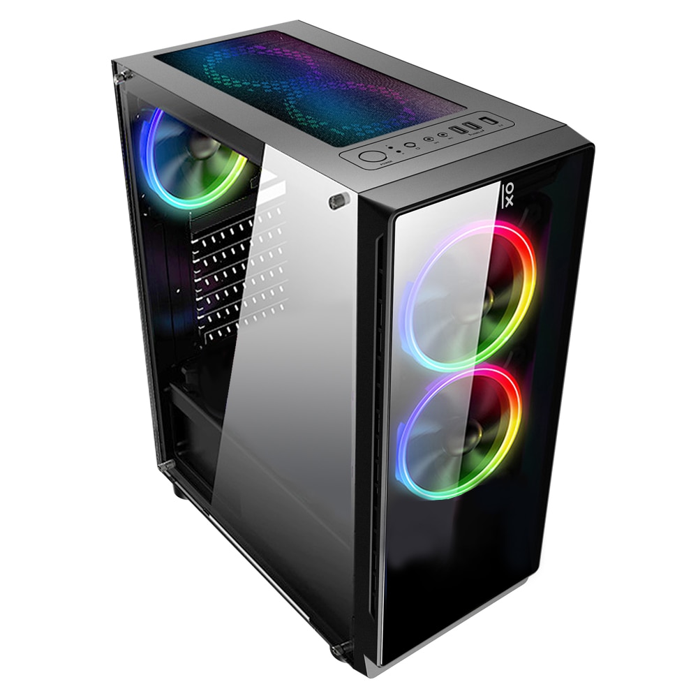 Sobremesa Primux IOX Gaming PC870, Ryzen 5, 16GB, 480GB SSD + 1TB HDD, Sin SO Negro-2