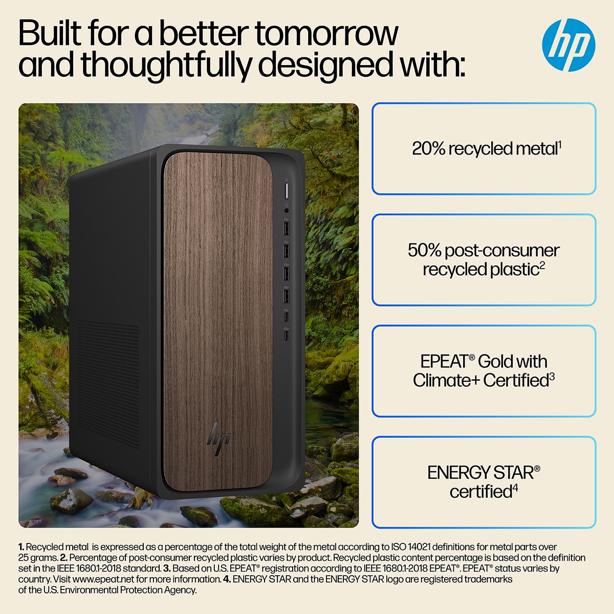 Sobremesa HP OmniDesk AI M03-0000ns, Intel Core Ultra 5-225, 16GB, 1TB SSD, Sin SO Madera oscura-4