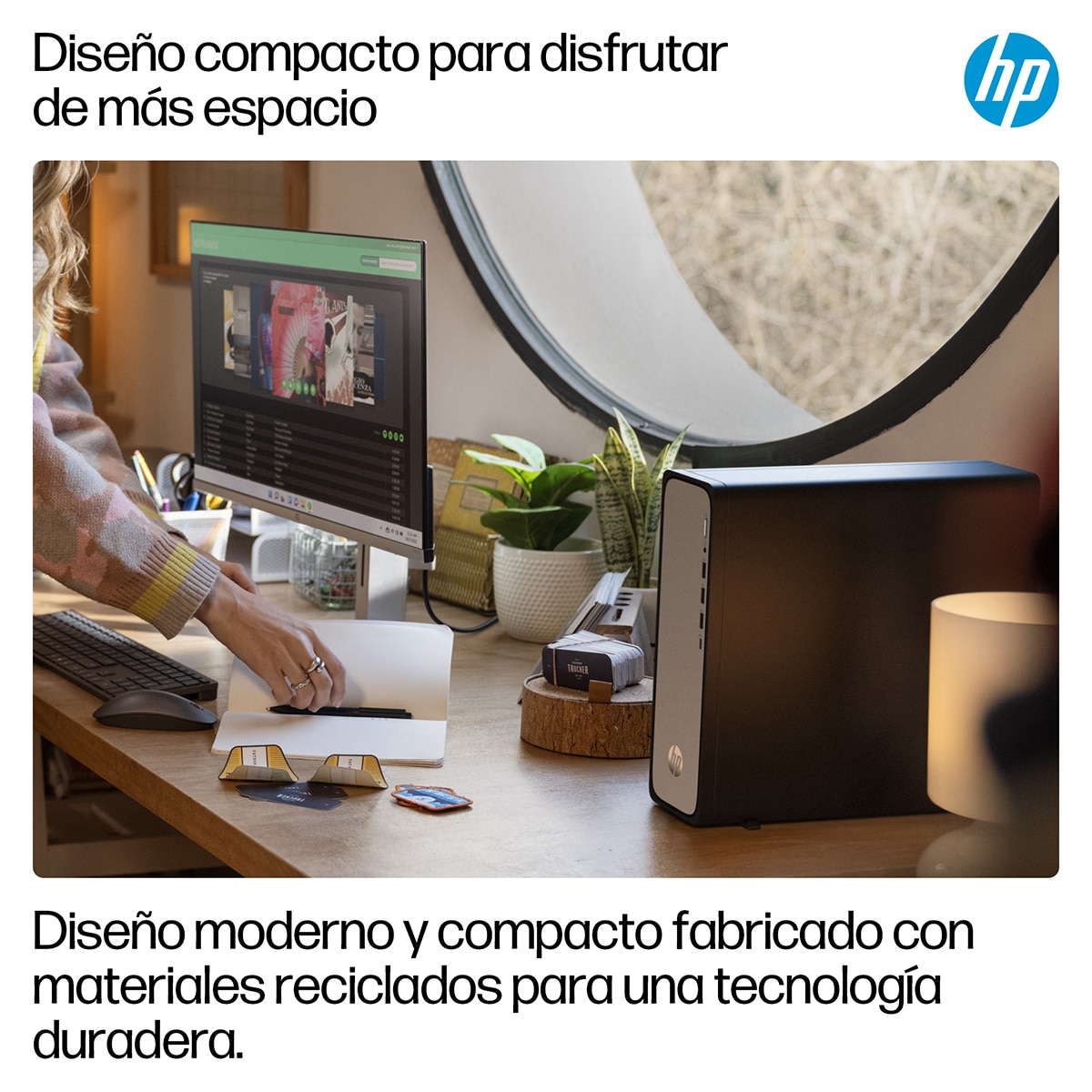 Sobremesa HP OmniDesk Slim S03-0025ns, i5-14400, 16GB, 1TB SSD, W11 Plata / Negro-6