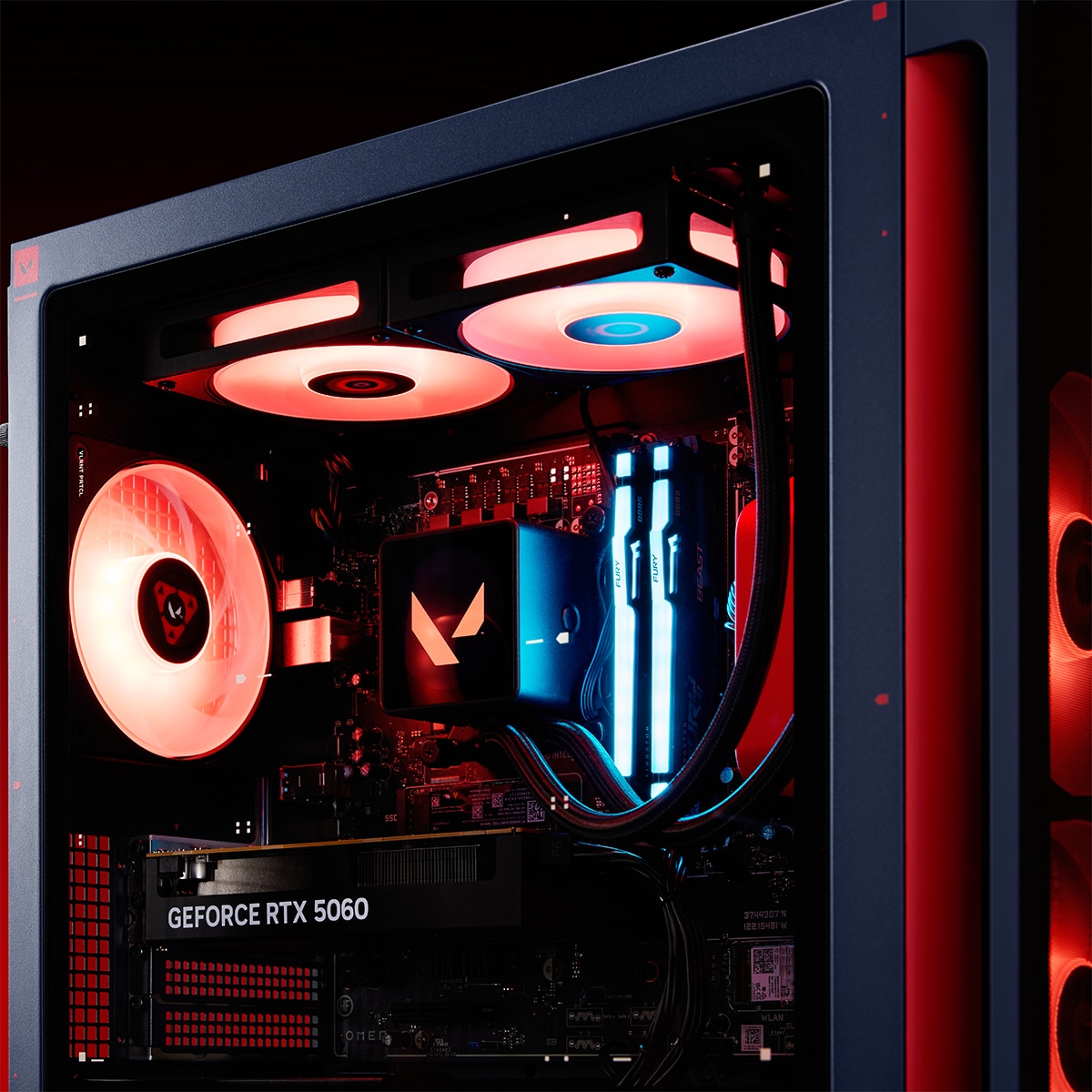 Sobremesa Gaming HP OMEN GT16-0125ns (Edición Valorant), i7, 32GB, 1TB SSD, NVIDIA GeForce RTX 5060 8GB, W11 Negro-10