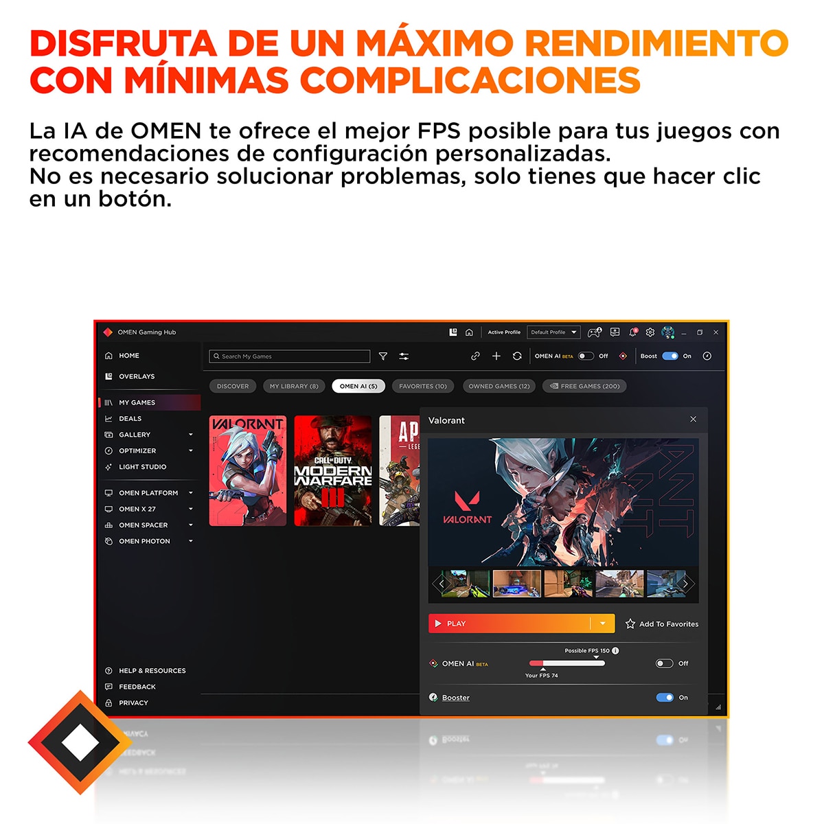 Sobremesa Gaming HP OMEN TG03-0098ns, i7-14700F, 32GB, 1TB SSD, NVIDIA GeForce RTX 5060 8GB, W11 Negro-9