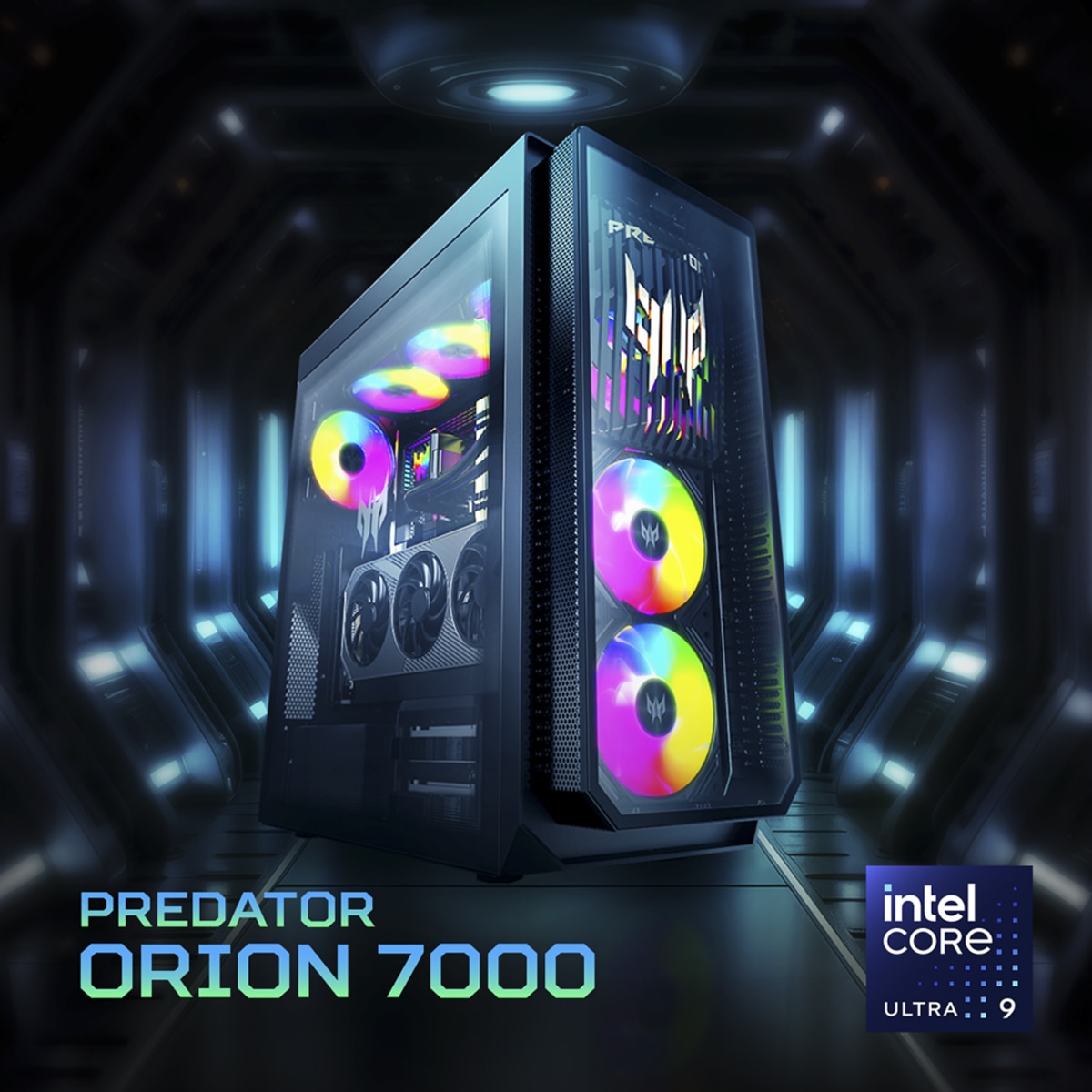 Sobremesa Gaming Acer Predator Orion 7000 PO7-660, Intel Core Ultra 9-285K, 64GB, 1TB SSD, Nvidia GeForce RTX 5080, W11 Negro-2