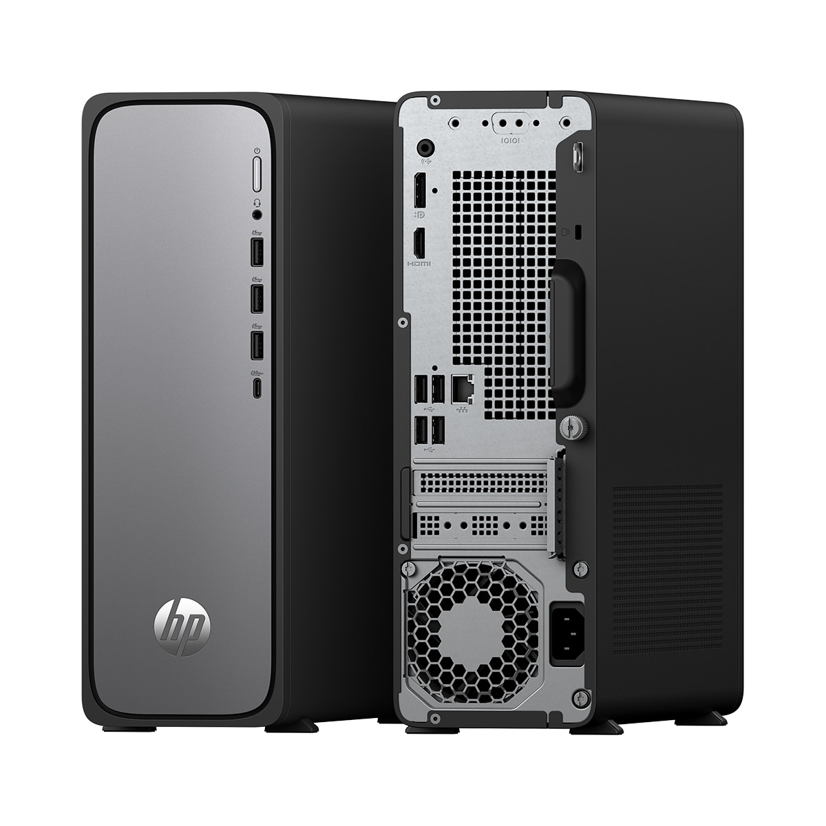 Sobremesa HP OmniDesk Slim S03-0030ns, Intel Core i3-14100, 8GB, 512GB SSD, W11 Plata / Negro-4