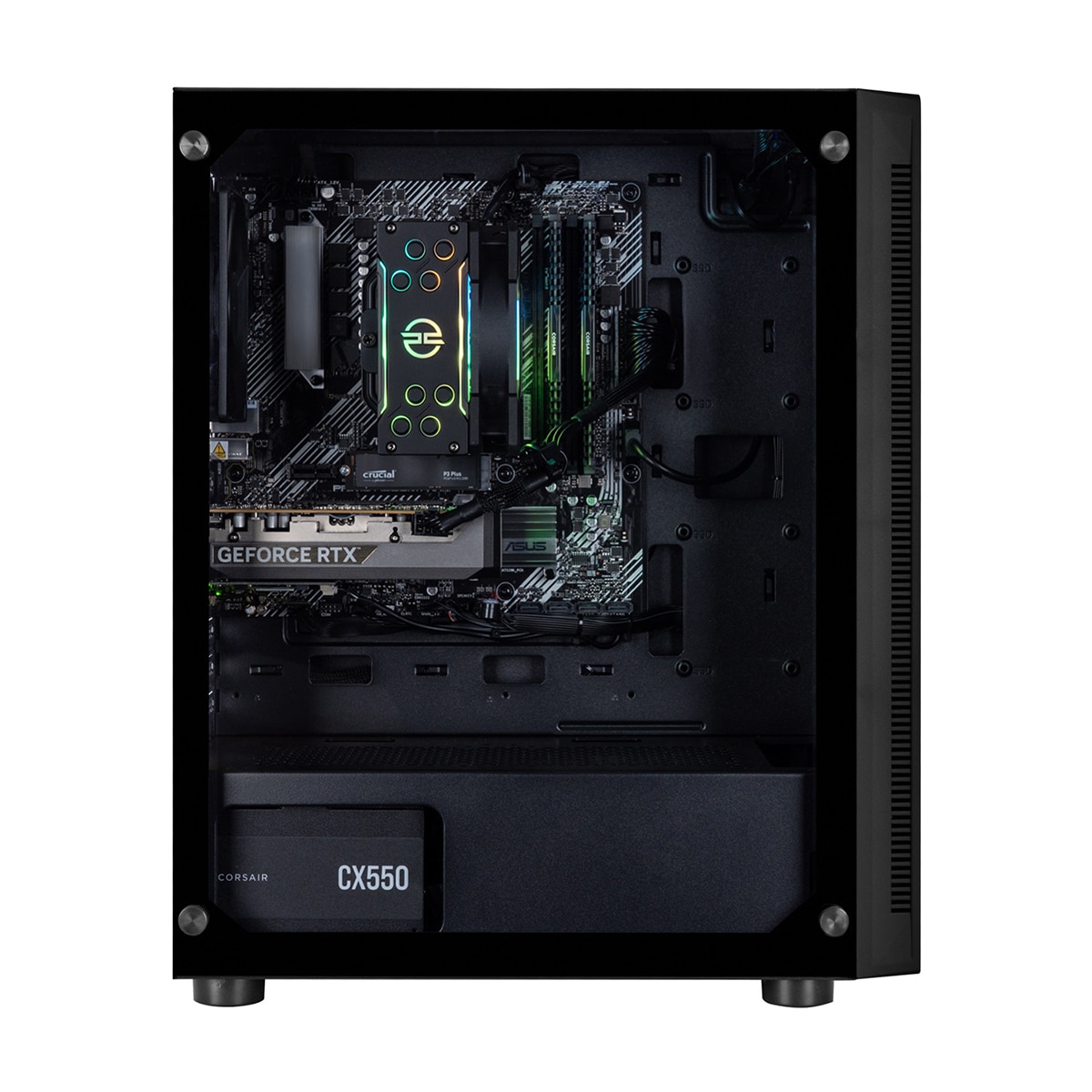 Sobremesa Gaming PCSpecialist Infinity 98, Ryzen 7-5700XT, 32GB, 1TB SSD, NVIDIA GeForce RTX 5060 Ti 8GB, W11 - Negro Negro-2