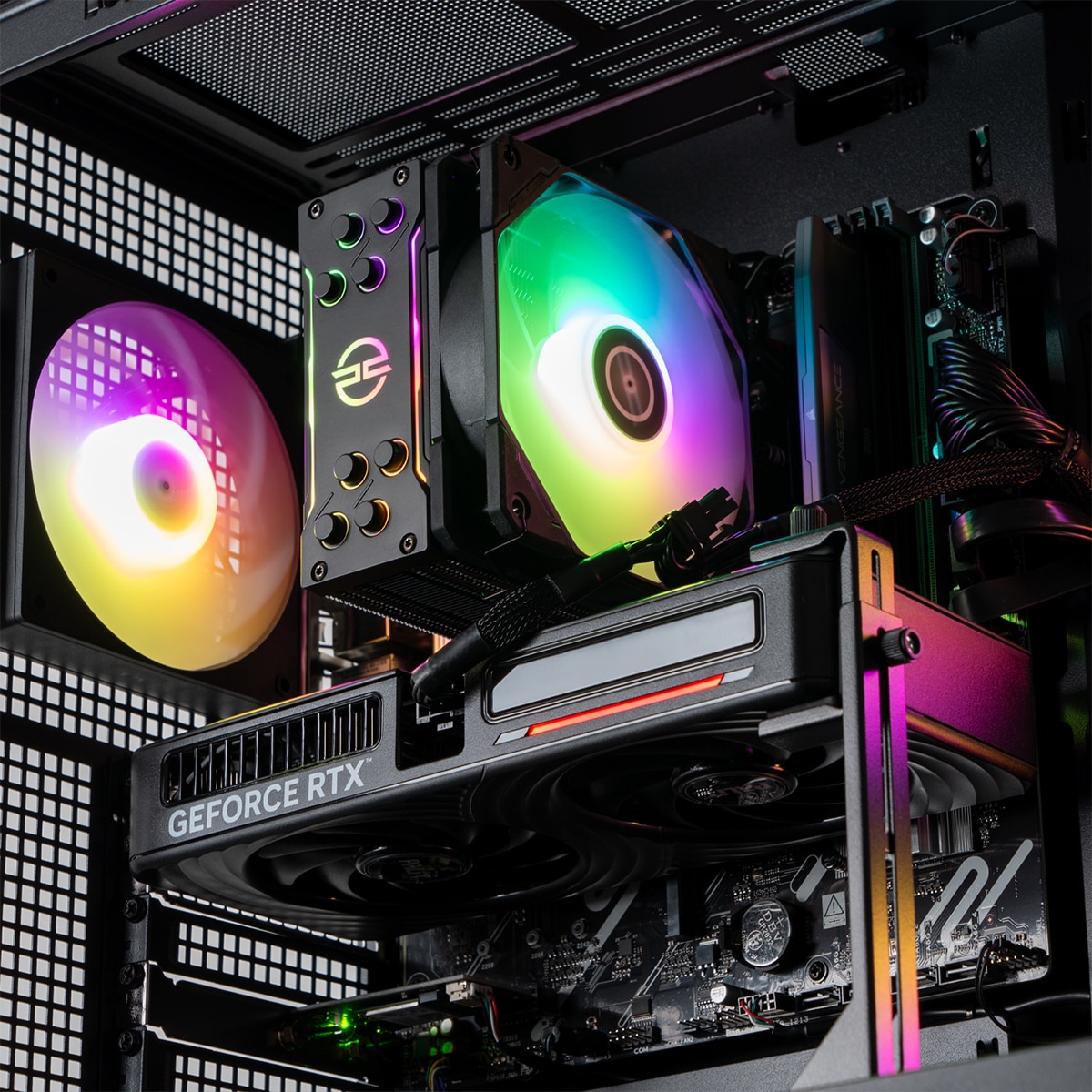 Sobremesa Gaming PCSpecialist Infinity 100, Ryzen 5-7500F, 16GB, 1TB SSD, NVIDIA GeForce RTX 5060 8GB, W11 - Negro Negro-8
