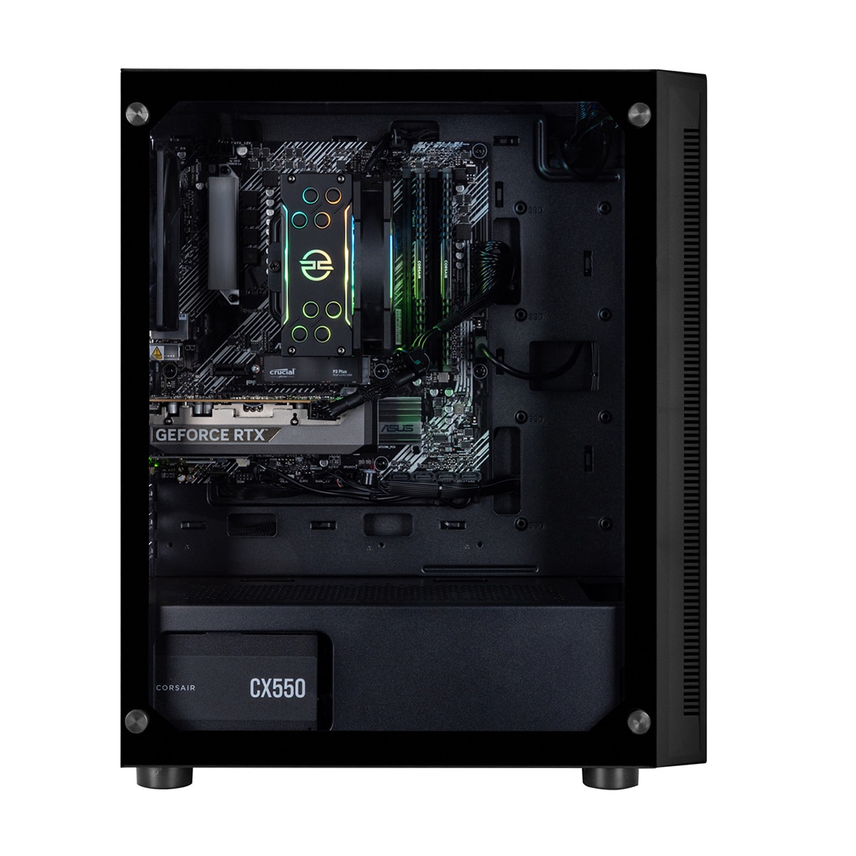 Sobremesa Gaming PCSpecialist Infinity 96, Ryzen 7-5700XT, 16GB, 1TB SSD, NVIDIA GeForce RTX 5060 8GB, W11 - Negro Negro-2