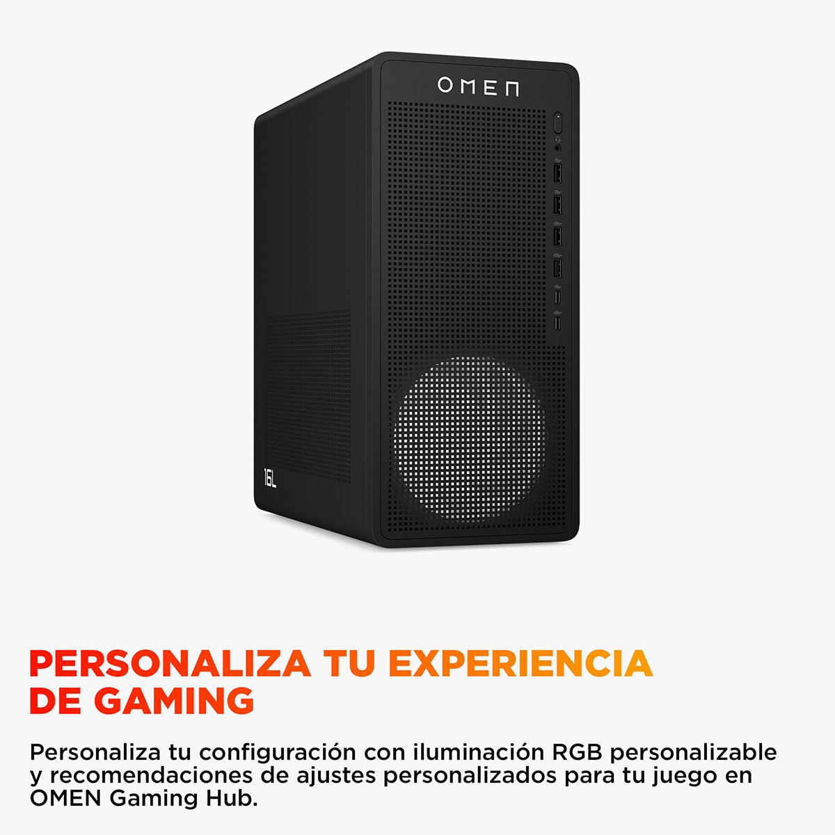 Sobremesa Gaming HP OMEN TG03-0122ns, Ryzen 5-8400F, 16GB, 512GB SSD, Nvida GeForce RTX 5060 8GB, W11 Negro-7
