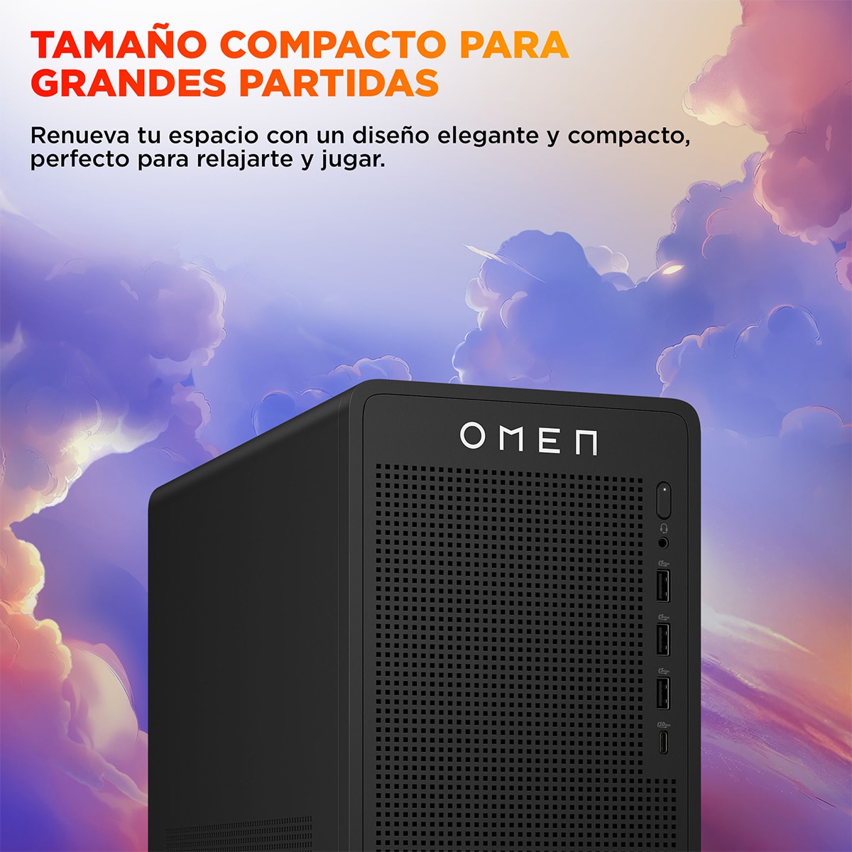 Sobremesa Gaming HP OMEN TG03-1004ns, Intel Core i7-14650HX, 16GB, 1TB SSD, Nvidia GeForce RTX 5060Ti 8GB, W11 Negro-6