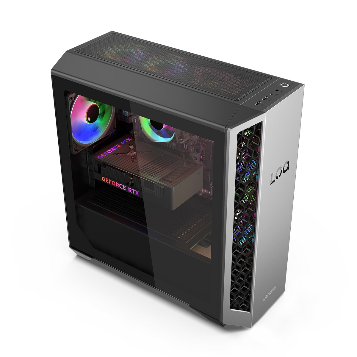 Sobremesa Gaming Lenovo LOQ Tower 26ADR10, Ryzen 7-8745HX, 16GB, 512GB SSD, Nvidia GeForce RTX 5060 Ti 8GB, W11 Gris-4