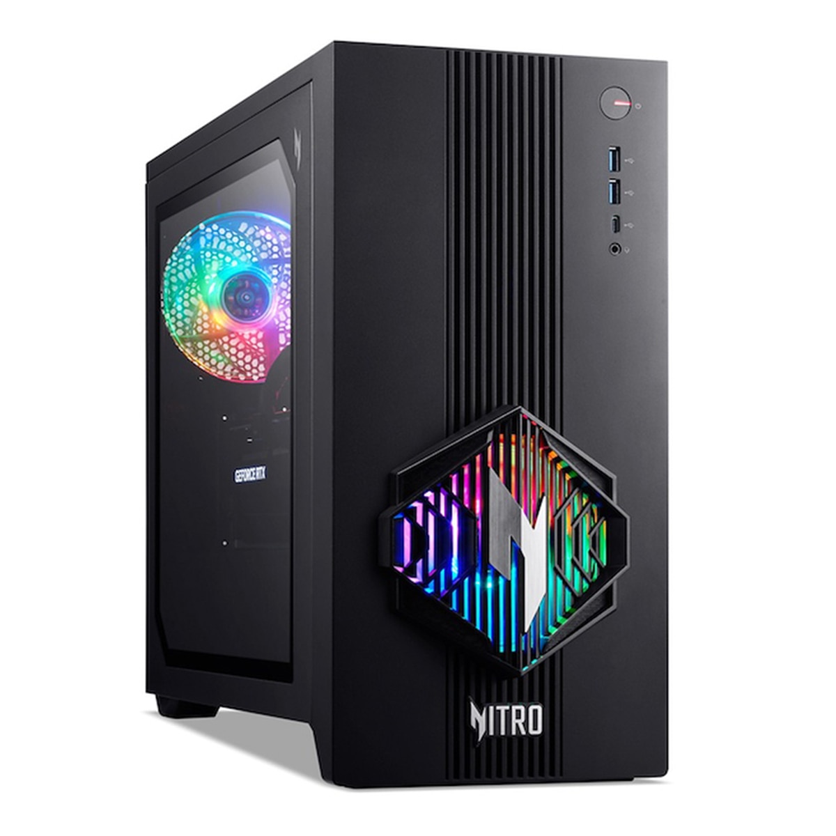 Acer - Sobremesa Gaming Acer Nitro N30-100_B850, Ryzen 7 8700F, 16GB, 1TB SSD, Nvidia GeForce RTX 5050 8GB, W11.