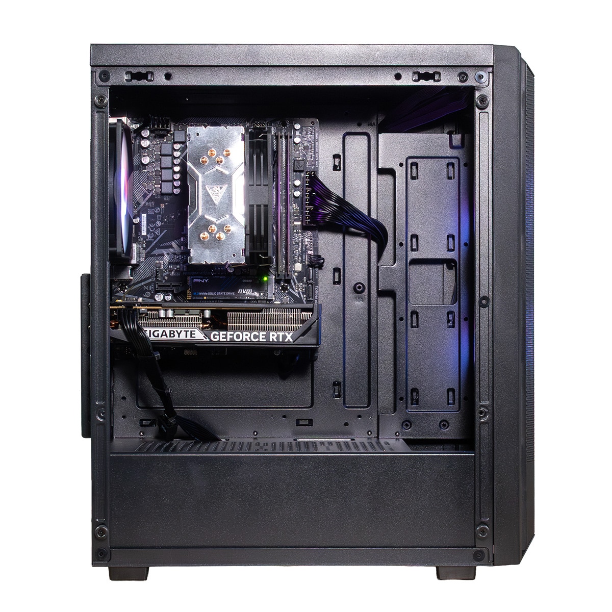 Sobremesa Gaming COOLPC Nebula, Ryzen 7, 32GB, NVMe 1TB, Nvida GEForce RTX 5060 8 GB + Monitor 27" + Teclado y Ratón Royal Kludge Negro-4