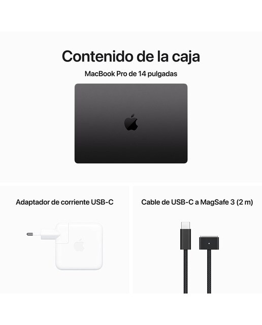 Apple MacBook Pro 14 (2023), M3 Pro, 18GB, 512GB SSD, 14", MacOS - Plata Negro espacial-9
