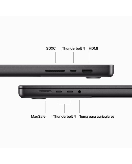 Apple MacBook Pro 16 (2023), M3 Max, 36GB, 1TB SSD, 16", MacOS Negro espacial-5