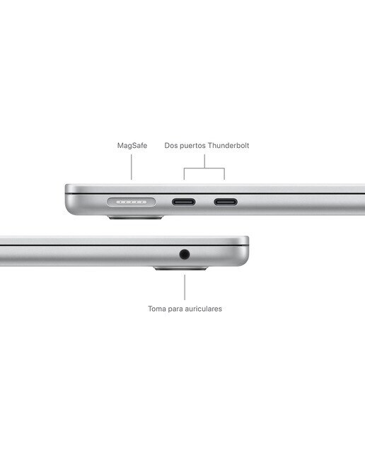 Apple MacBook Air 13 (2024), M3, 8GB, 256GB SSD, 13,6", MacOS - Plata Plata-9