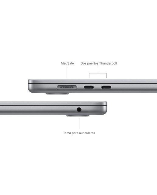 Apple MacBook Air 15 (2024), M3, 8GB, 256GB SSD, 15,3", MacOS Gris espacial-9