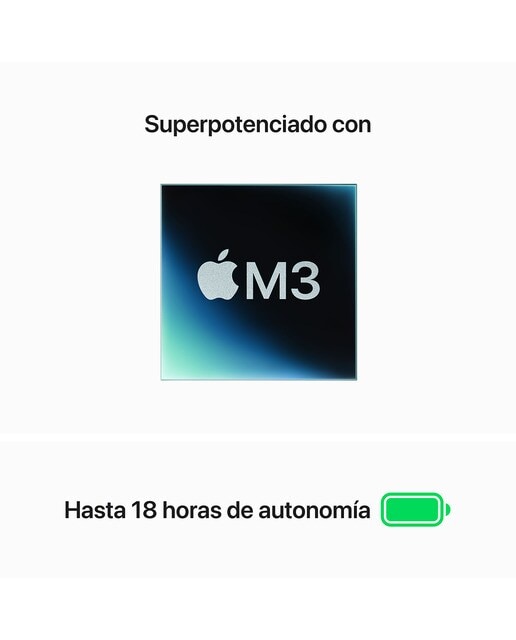 Apple MacBook Air 15 (2024), M3, 8GB, 512GB SSD, 15,3", MacOS - Gris espacial Gris espacial-6