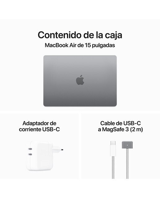 Apple MacBook Air 15 (2024), M3, 8GB, 512GB SSD, 15,3", MacOS - Gris espacial Gris espacial-11