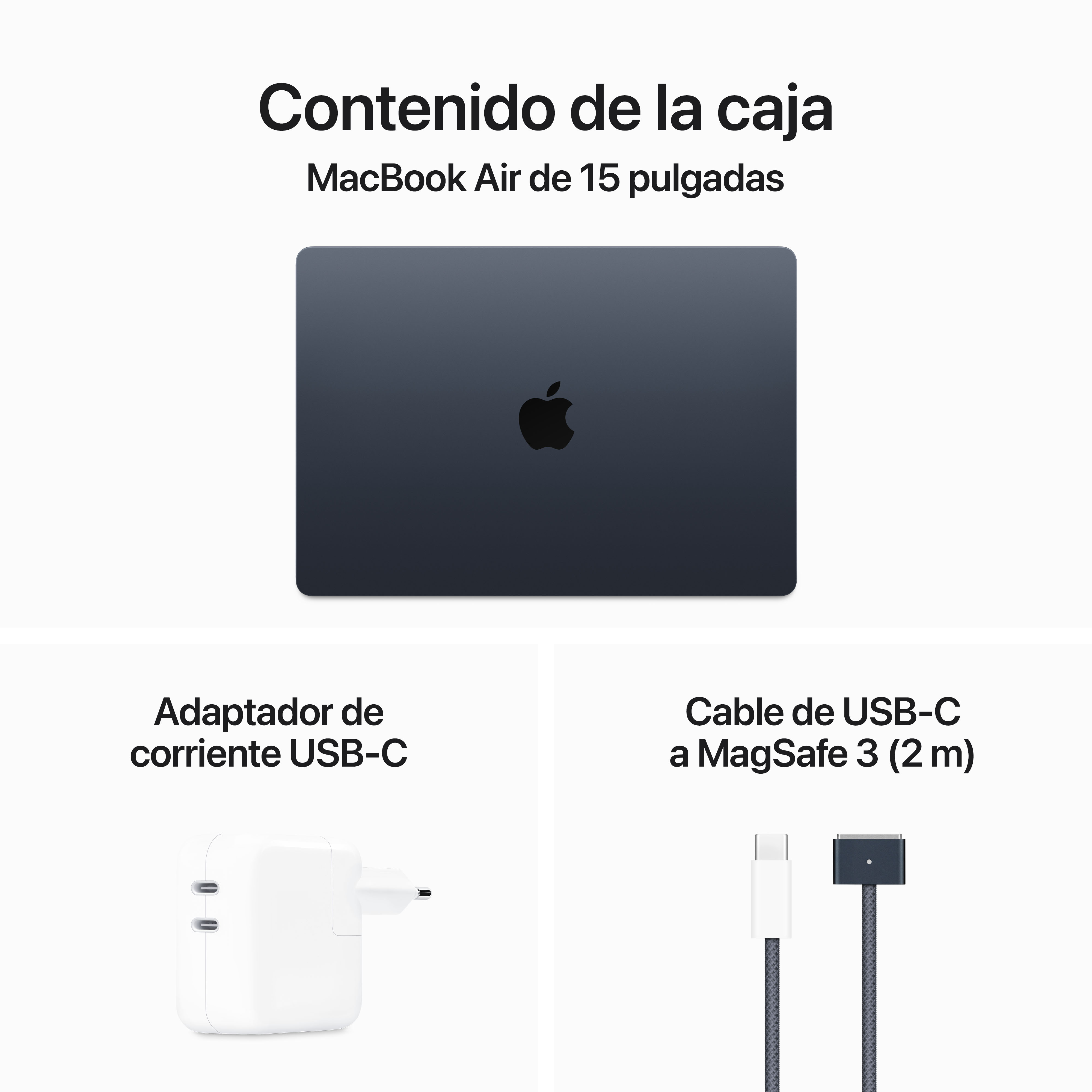 Apple MacBook Air 15 (2024) M3, 16GB, 256GB SSD, 15,3", MacOS Medianoche-9