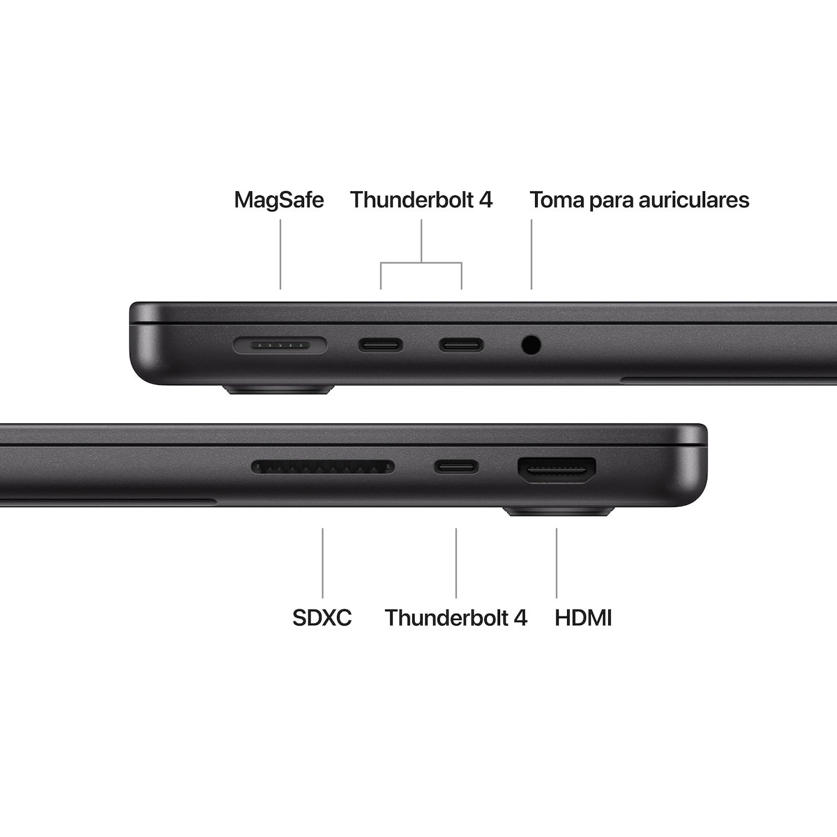 Apple MacBook Pro 14 (2024) M4, 16GB, 512GB SSD, 14,2", MacOS Negro espacial-8