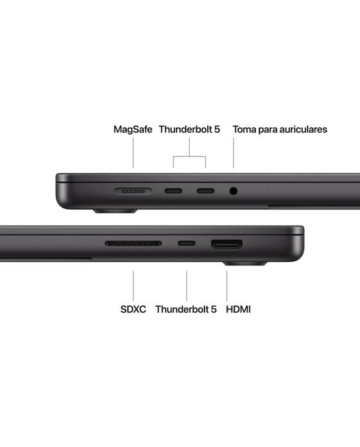 Apple MacBook Pro 16 (2024) M4 Pro, 48GB, 512GB SSD, 16,2", MacOS - Negro espacial Negro espacial-7