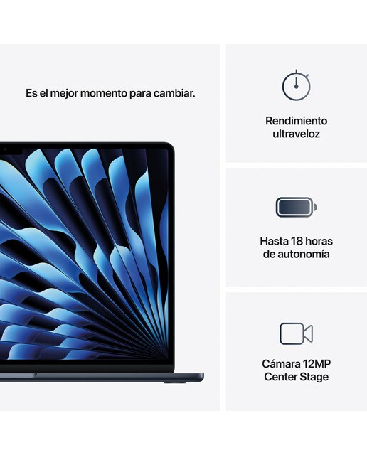 Apple MacBook Air 15 (2025) M4, 16GB, 512GB SSD, 15", macOS Medianoche-11