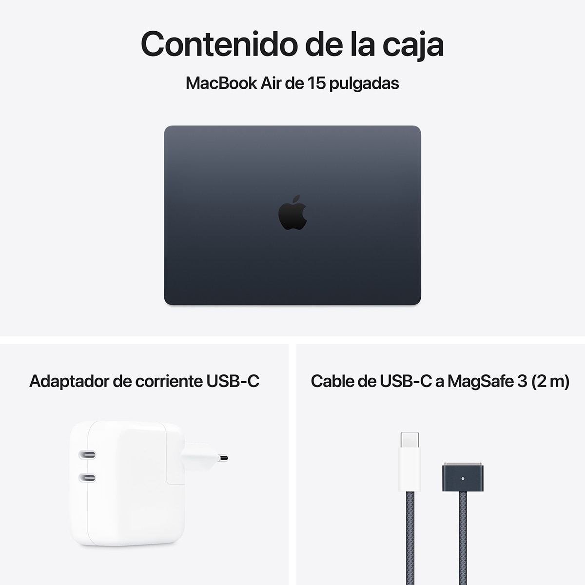 Apple MacBook Air 15 (2025) M4, 16GB, 512GB SSD, 15", macOS Medianoche-12