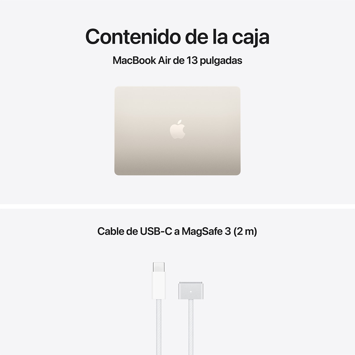 Apple MacBook Air 13 (2026) M5, 16GB, 1TB SSD, 13", MacOS - Blanco estrella Blanco estrella-10