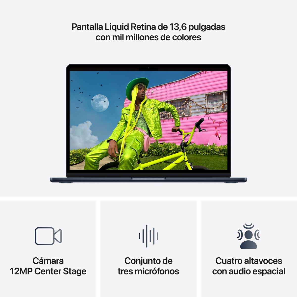 Apple MacBook Air 13 (2026) M5, 24GB, 1TB SSD, 13", MacOS - Medianoche Medianoche-6