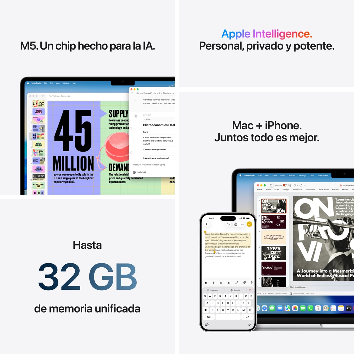Apple MacBook Air 13 (2026) M5, 24GB, 1TB SSD, 13", MacOS - Medianoche Medianoche-9