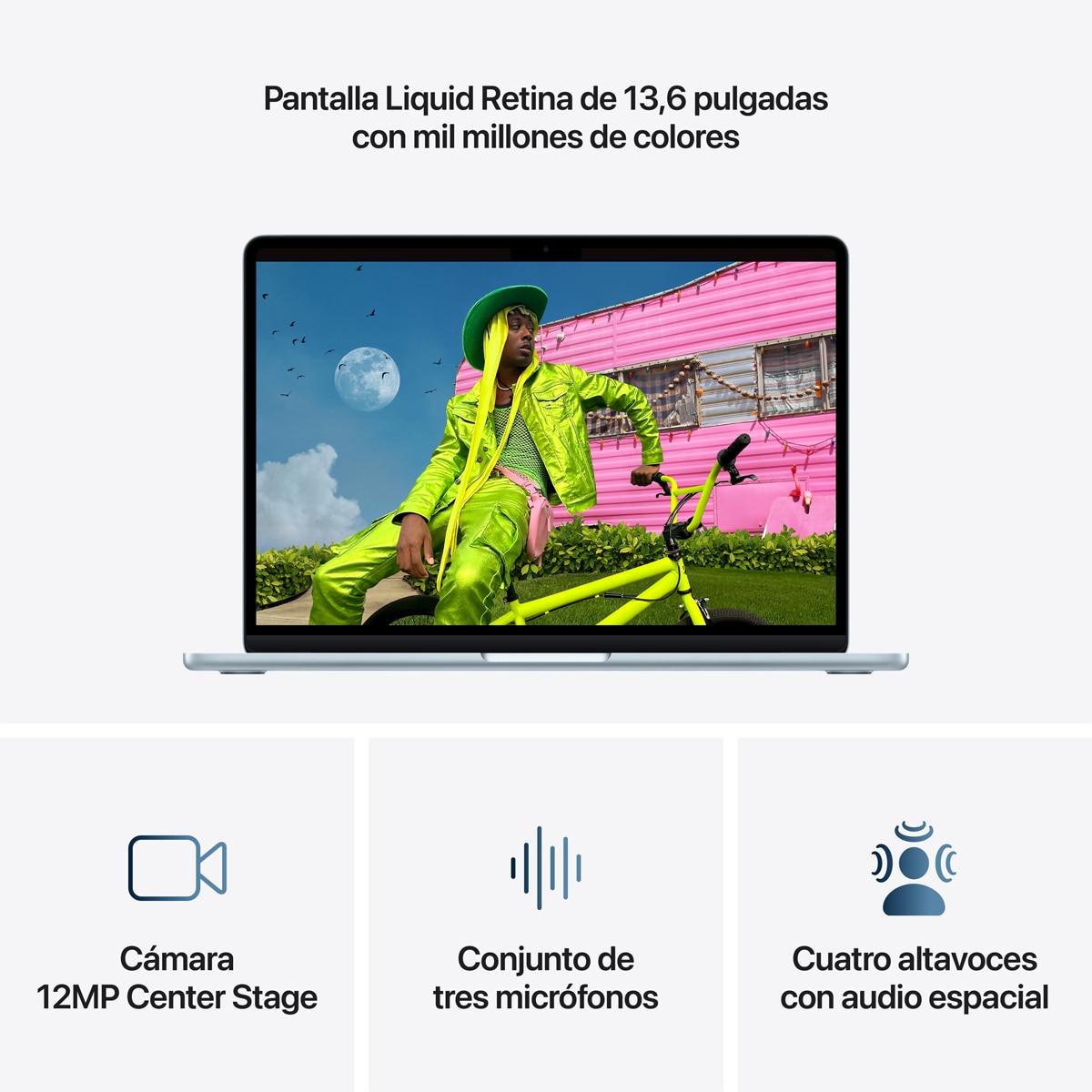 Imagen 6 de Apple MacBook Air 13 (2026) M5, 24GB, 1TB SSD, 13", MacOS - Azul Cielo Azul Cielo