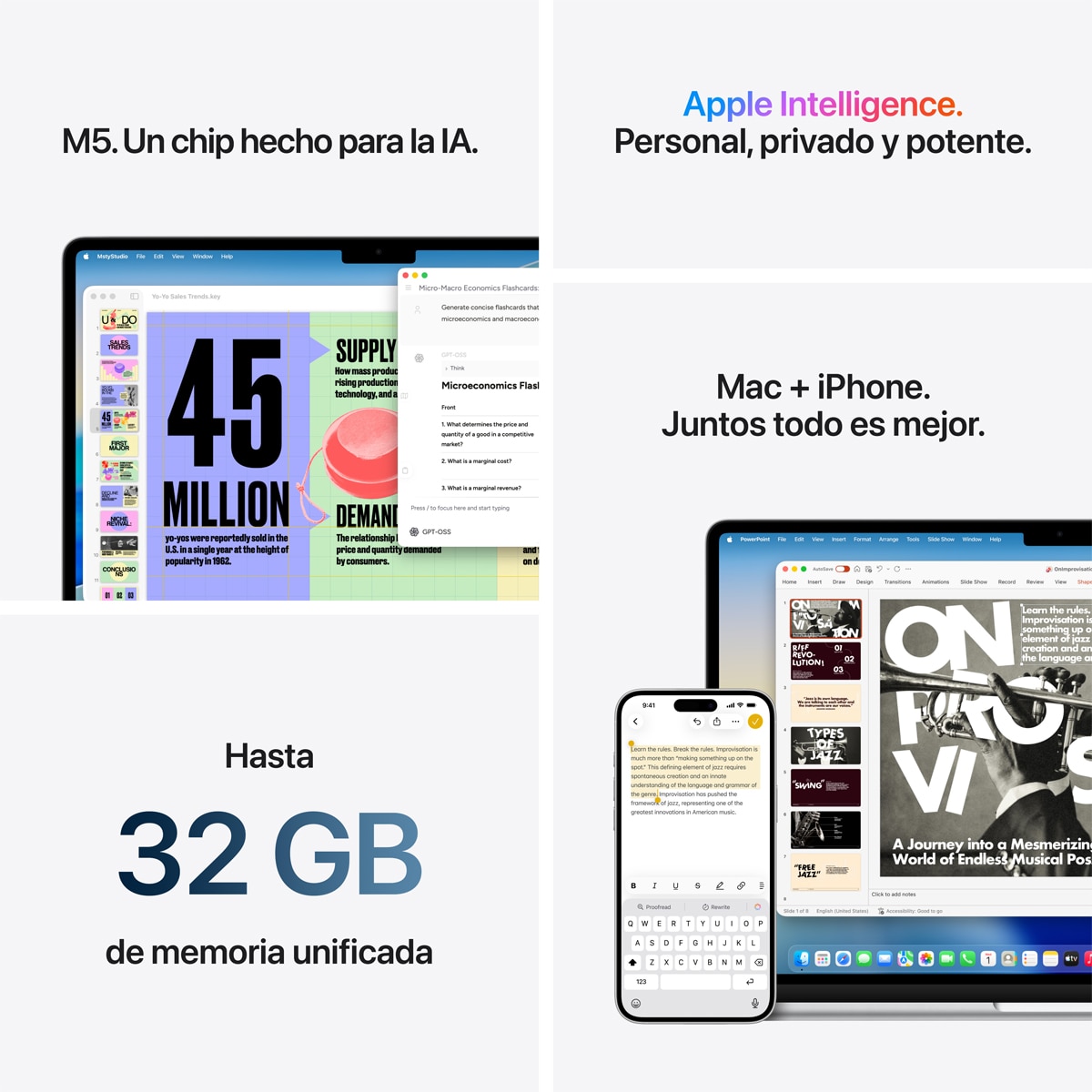 Apple MacBook Air 15 (2026) M5, 24GB, 1TB SSD, 15", MacOS Medianoche Medianoche-9