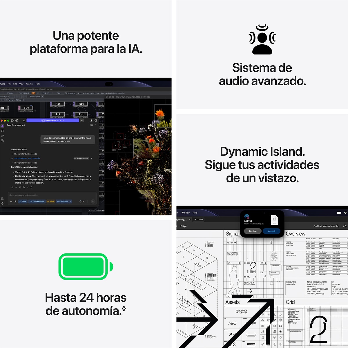 Imagen 8 de Apple MacBook Pro 16 PROLED XDR (2026), M5 Pro, 48GB, 1TB SSD, 16", macOS - Negro espacial Negro espacial