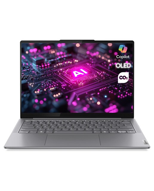 Portátil Lenovo Yoga Slim 7i Aura Edition 15ILL9 Copilot+ PC, Intel Core Ultra 7 258V, 32GB, 1TB SSD, 15,3", W11 - Gris Lunar Gris Lunar-1