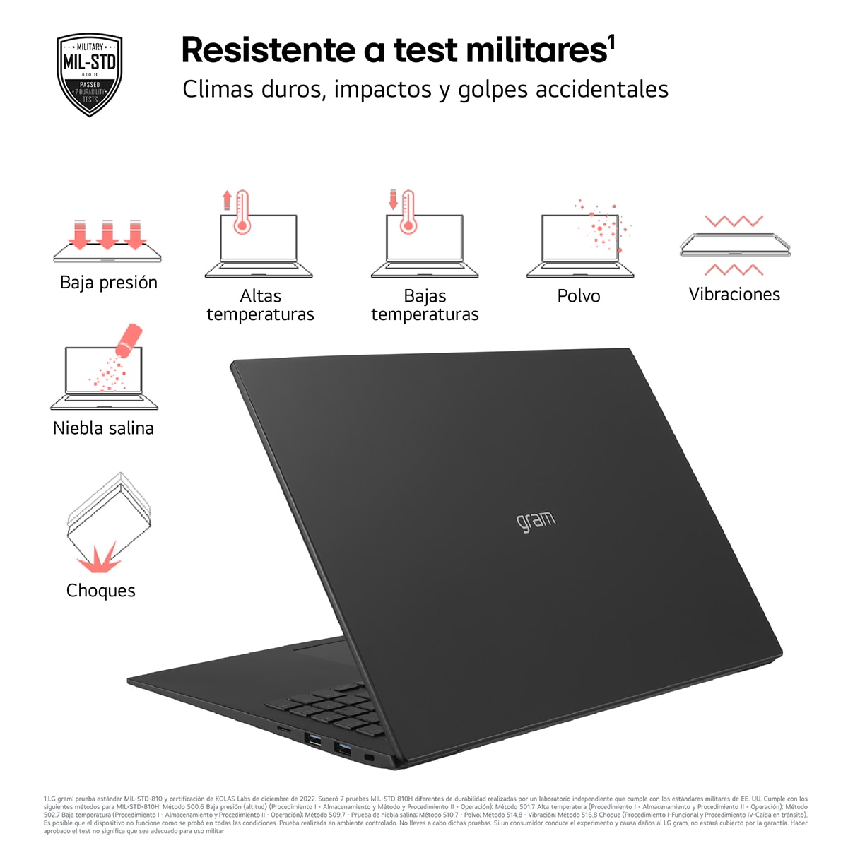 Portátil LG gram Pro 16Z90SP, Intel Core Ultra 7-155H, 32GB, 1TB SSD, GeForce RTX 3050 4GB, 16", W11 Negro-10