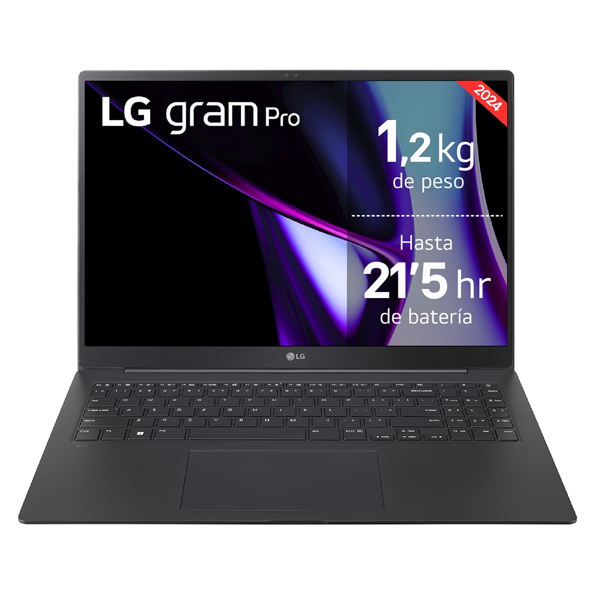 Portátil LG gram  Pro 16Z90SP, Intel Core Ultra 7-155H, 32GB, 1TB SSD, 16", W11 Negro-1