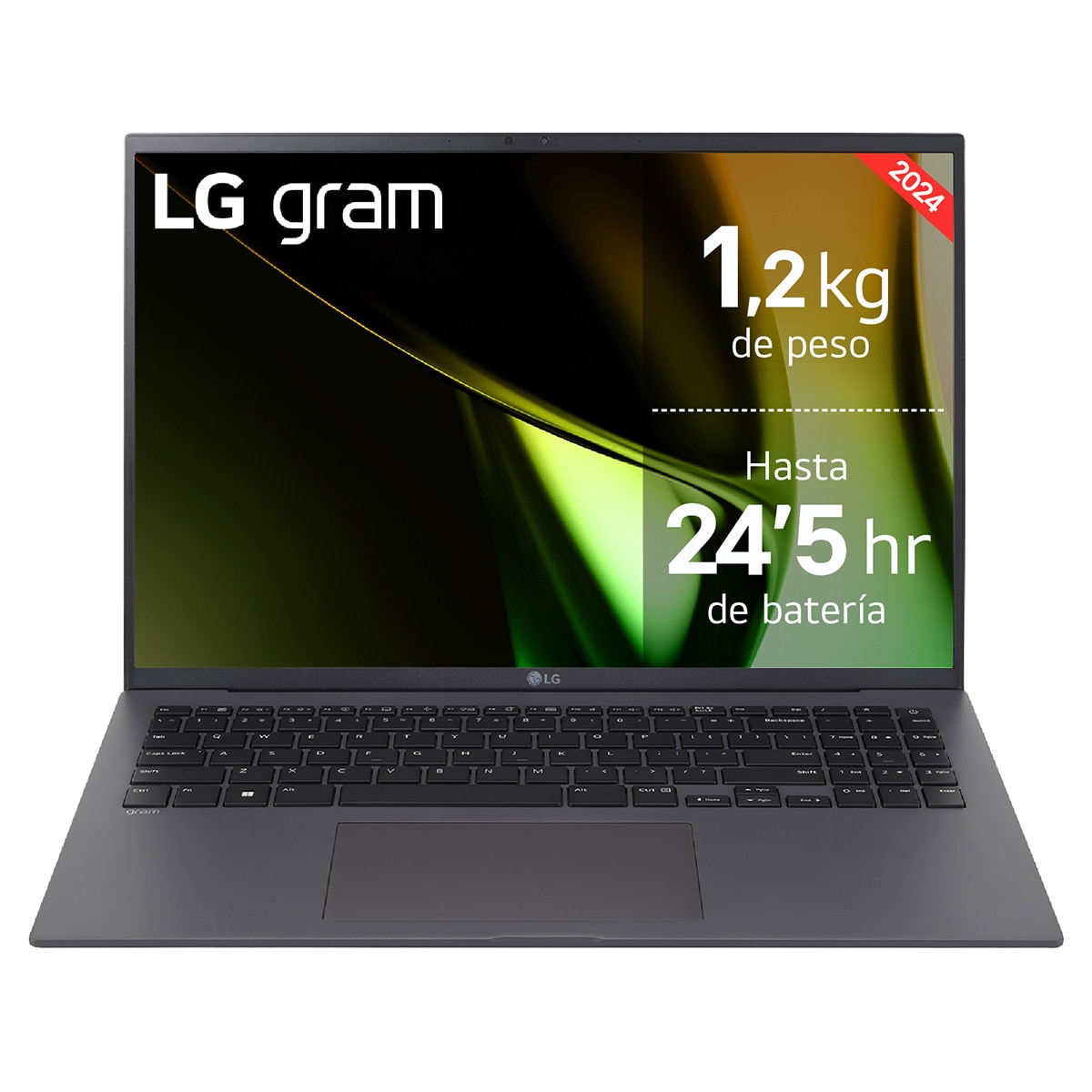 Portátil LG gram 16Z90S, Intel Core Ultra 7-155H, 32GB, 1TB SSD, 16", W11 Gris-1