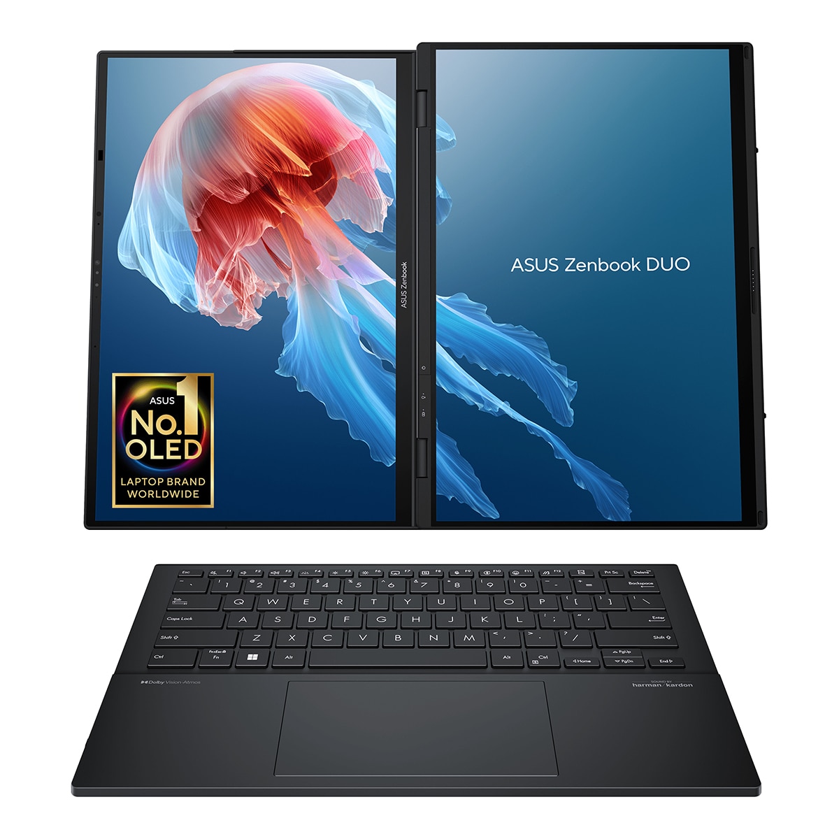 Portátil Asus Zenbook Duo OLED UX8406MA-PZ271W Intel Core Ultra 9-185H, 32GB, 2 TB SSD, 14", W11 Gris-3