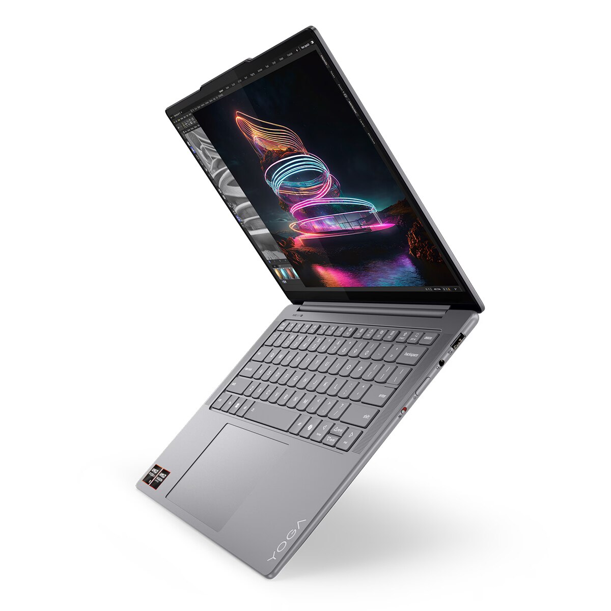 Portátil Lenovo Yoga Pro 7 14ASP9 Copilot+PC, AMD Ryzen 9 AI 9-365, 32GB, 1TB SSD, 14,5", W11 Lunar Grey-4