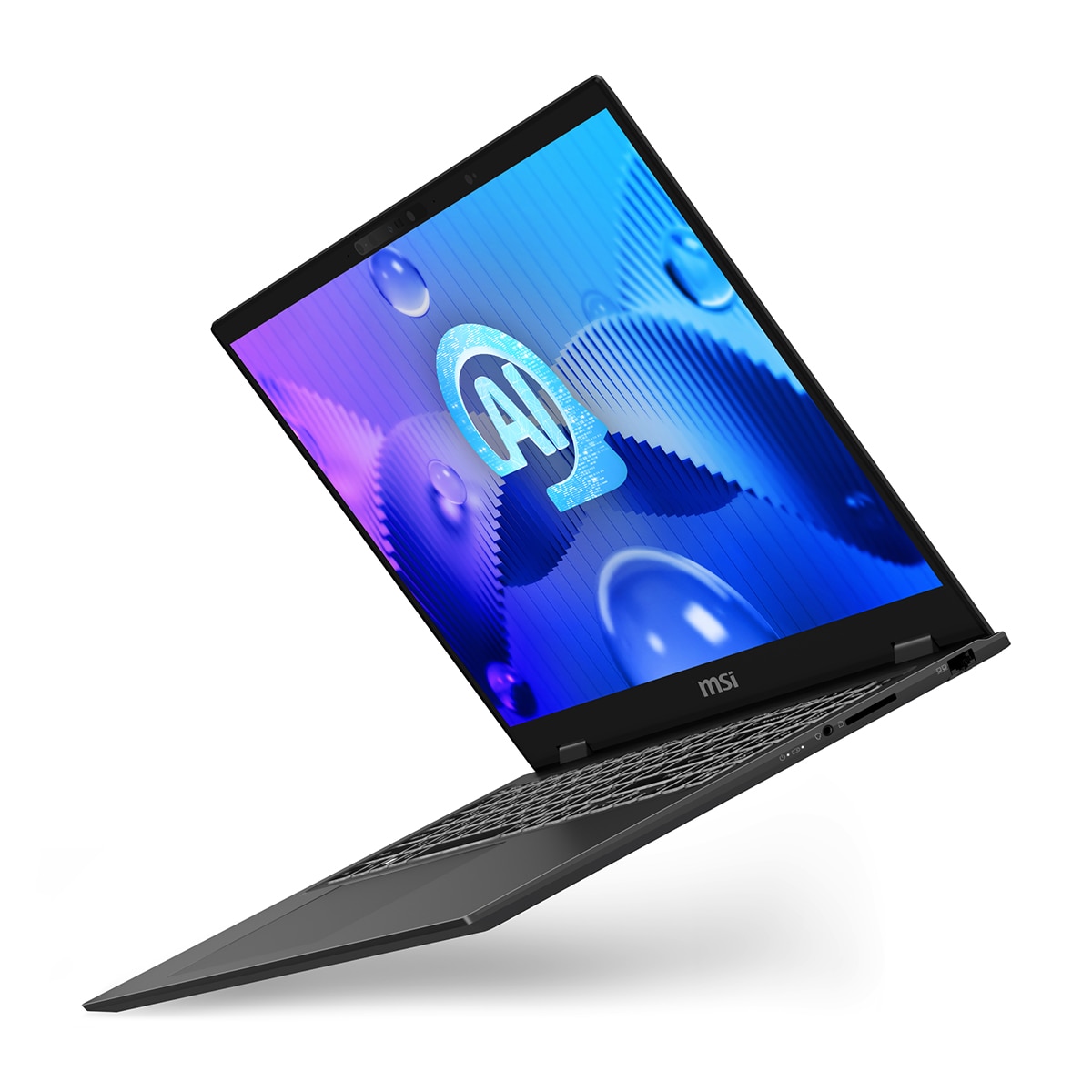 Portátil MSI Prestige 16 AI Studio B1VFG-211ES, Intel Core Ultra 7-155H, 32GB, 1TB SSD, Nvidia GeForce RTX 4060  8GB, 16", W11 Gris-6