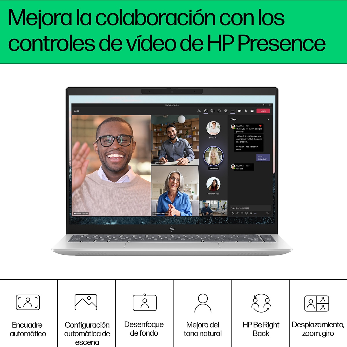 Portátil HP Pavilion Plus 14-ew1021ns, Intel Core Ultra 5 EVO-125H, 16GB, 1TB SSD, 14", W11 Plata-8