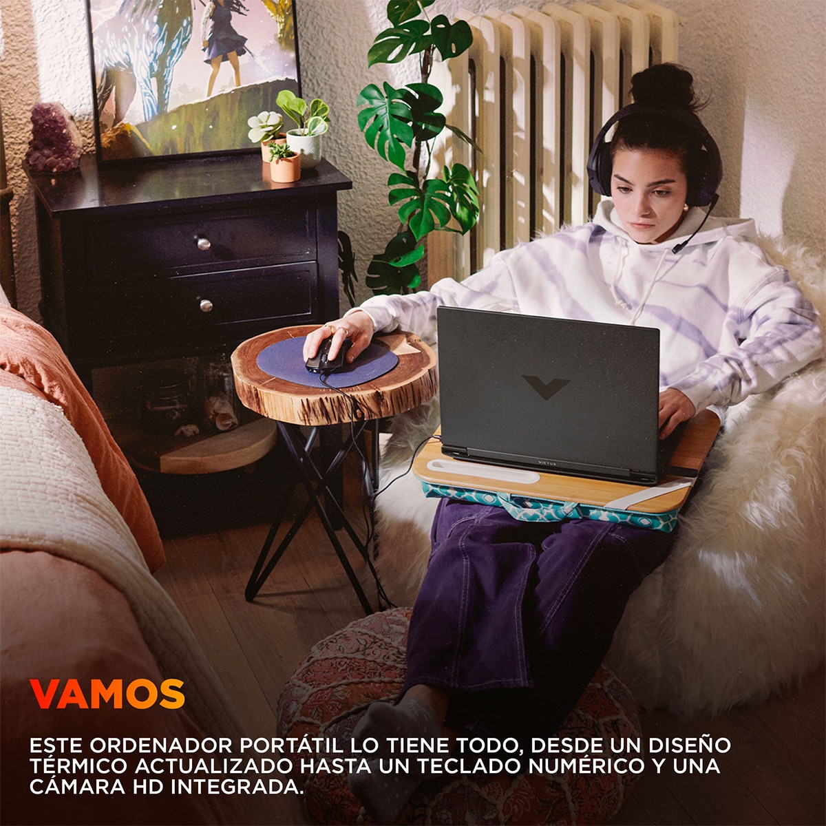 Portátil Gaming HP VICTUS 15-fb3009ns, AMD Ryzen 5-8645HS, 16GB, 512GB SSD, Nvidia GeForce RTX 3050 6GB, 15,6", Sin SO Gris-5