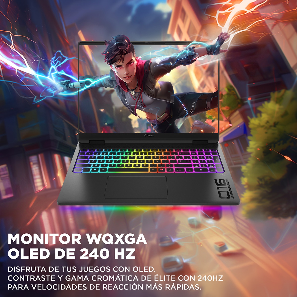 Portátil Gaming HP OMEN MAX 16-ah0005ns, Intel Core Ultra 9-275HX, 64GB, 1TB SSD, Nvidia GeForce RTX 5090 24GB, 16" OLED, W11 Negro-10
